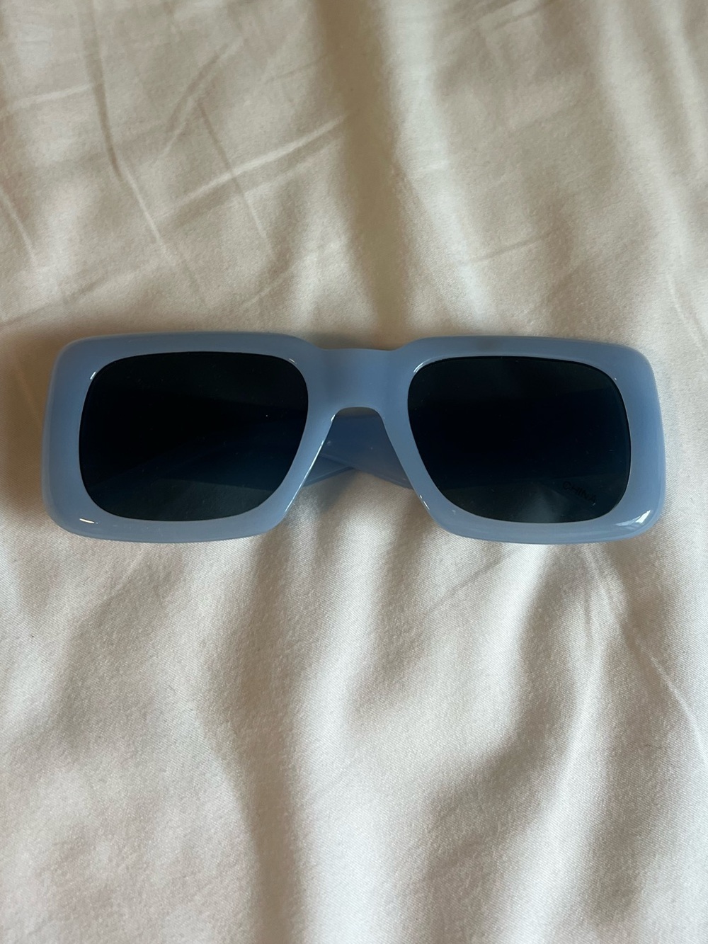 Rectangular Sunglasses Light Blue